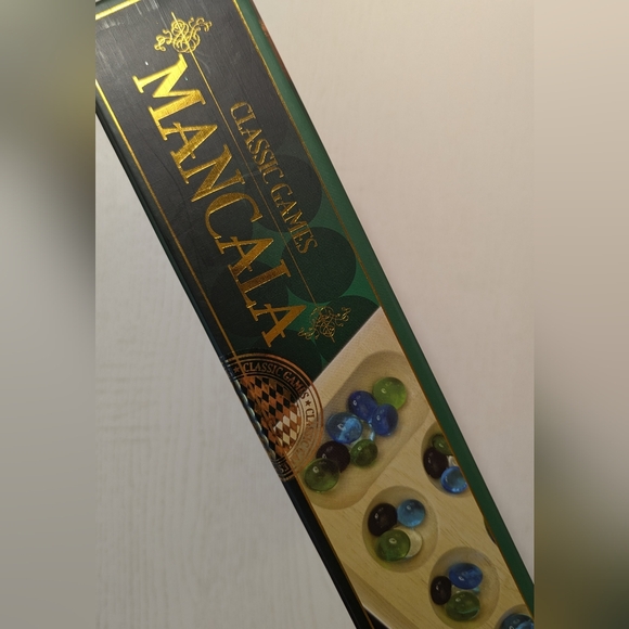 NWOT Classic Mancala Folding Wood Board - Picture 3 of 3